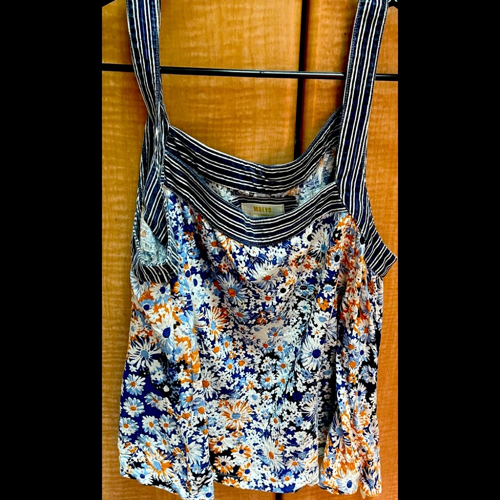 Maeve Anthropologie tank crop top